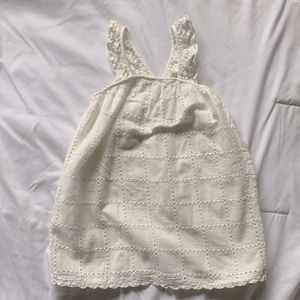 Zara Baby White Embroidered Sleeveless Dress; Size 2-3 Years
